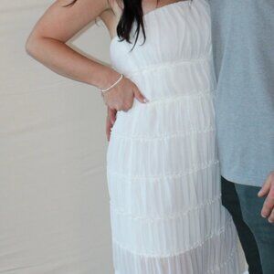 White Midi Dress
